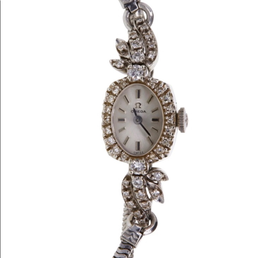 Vintage Omega Ladies 14k/Diamond Watch